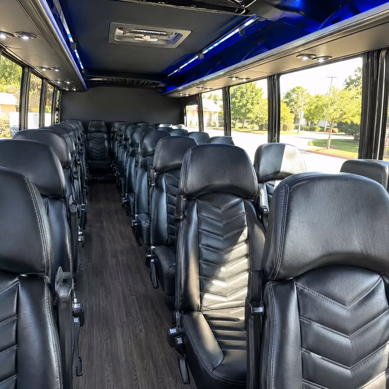 28 passenger minibus inside