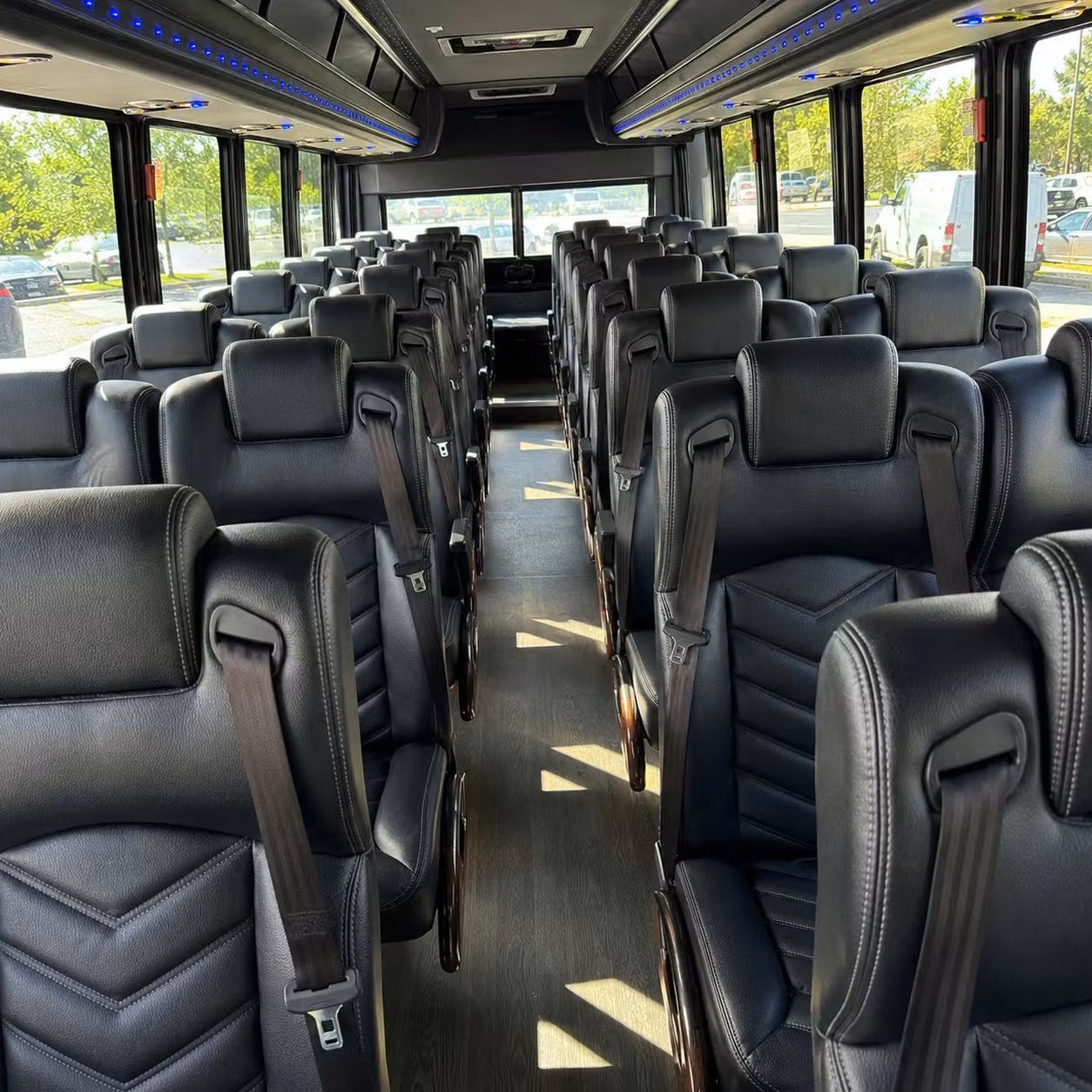 35 passenger minibus inside